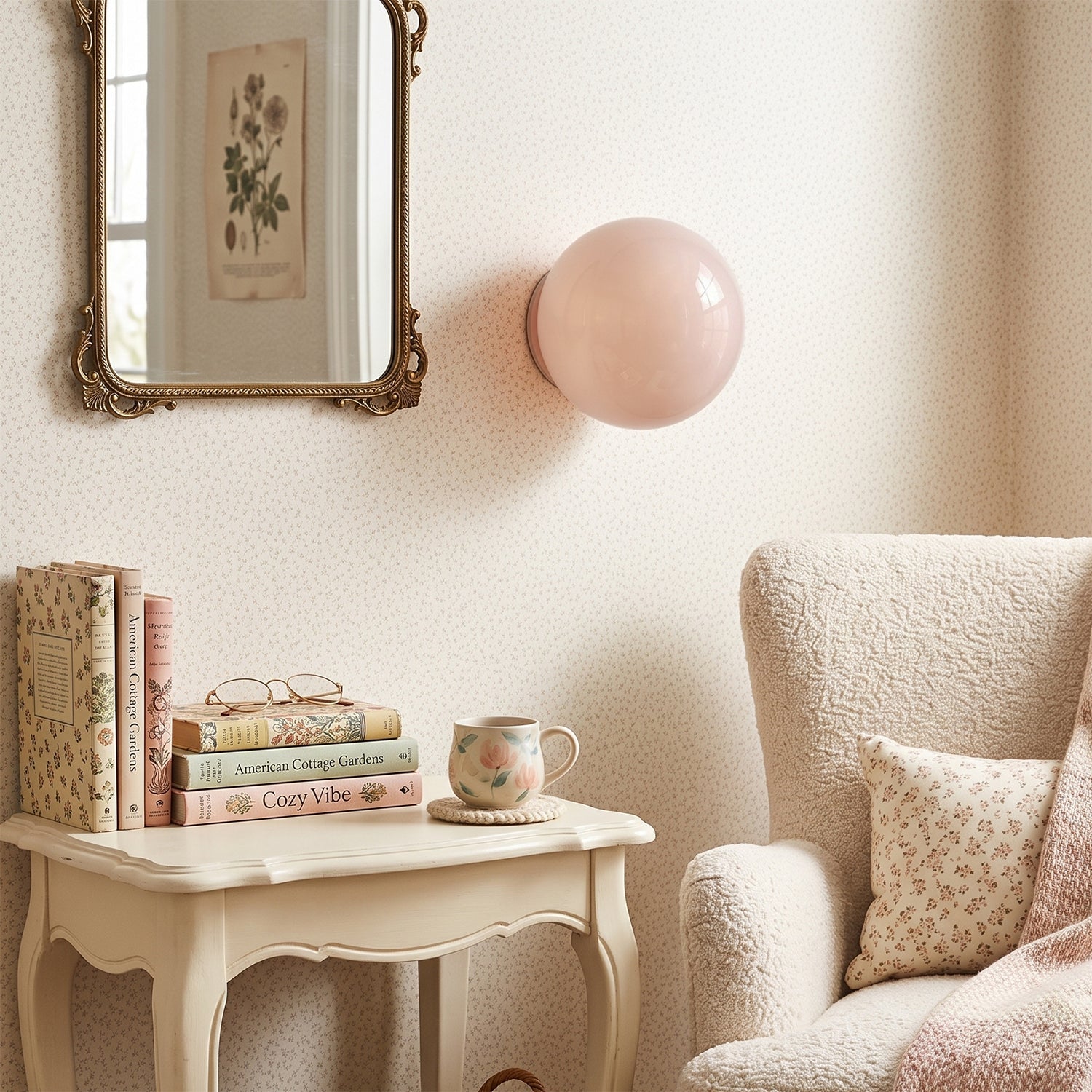 Milo Pastel Glass Orb Wall Sconce