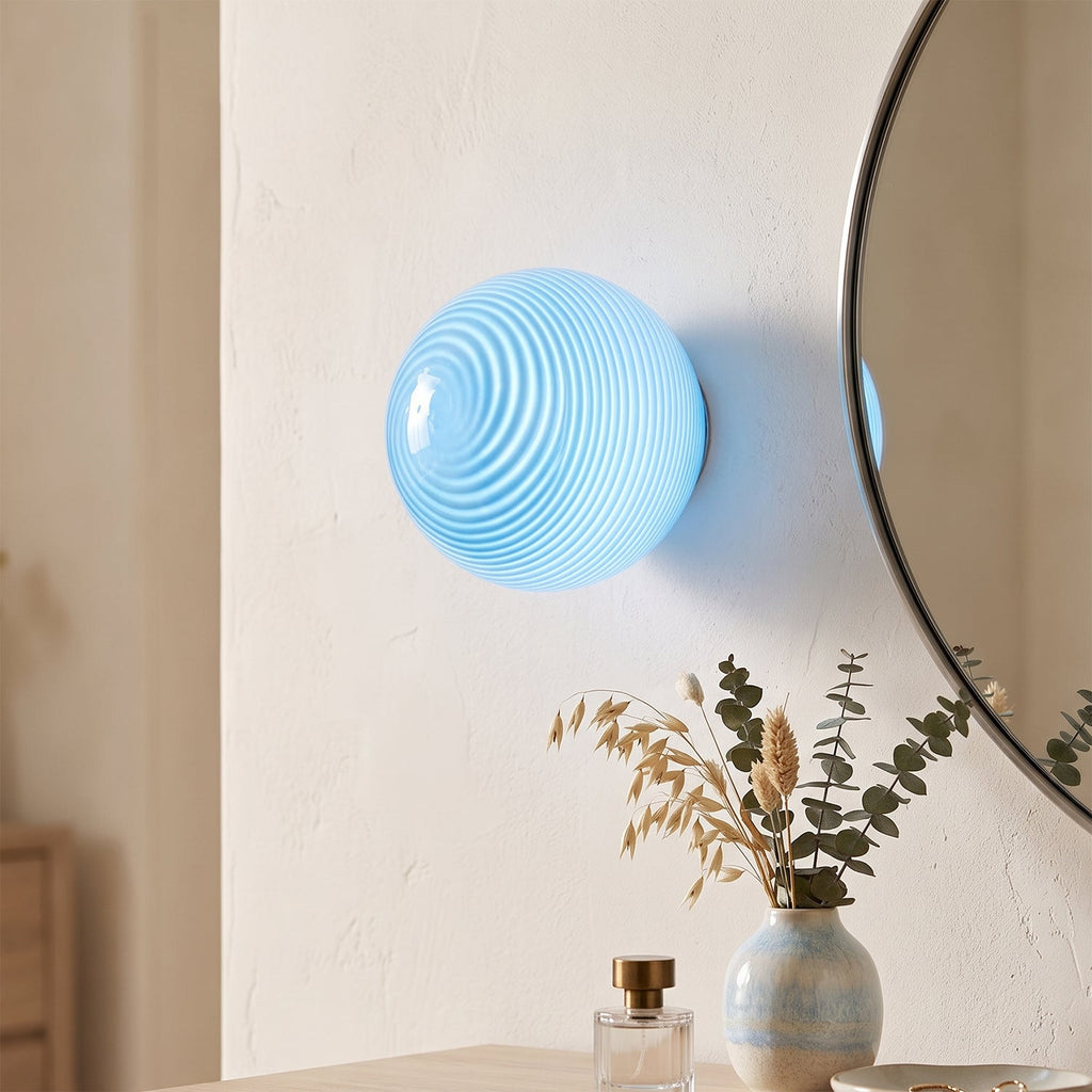 Milo Pastel Glass Orb Wall Sconce