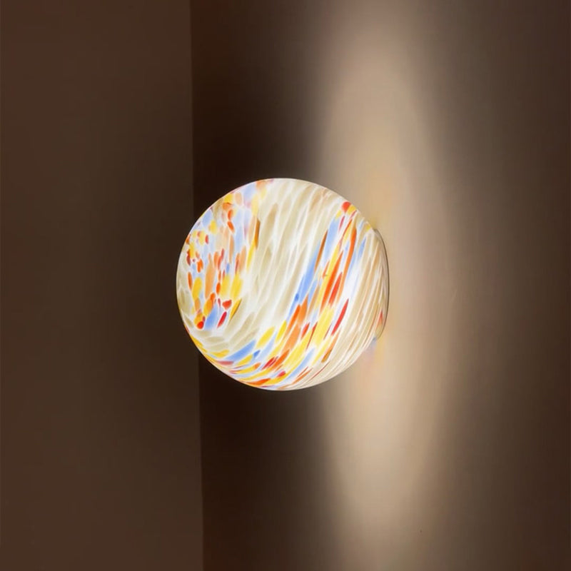 Milo Pastel Glass Orb Wall Sconce