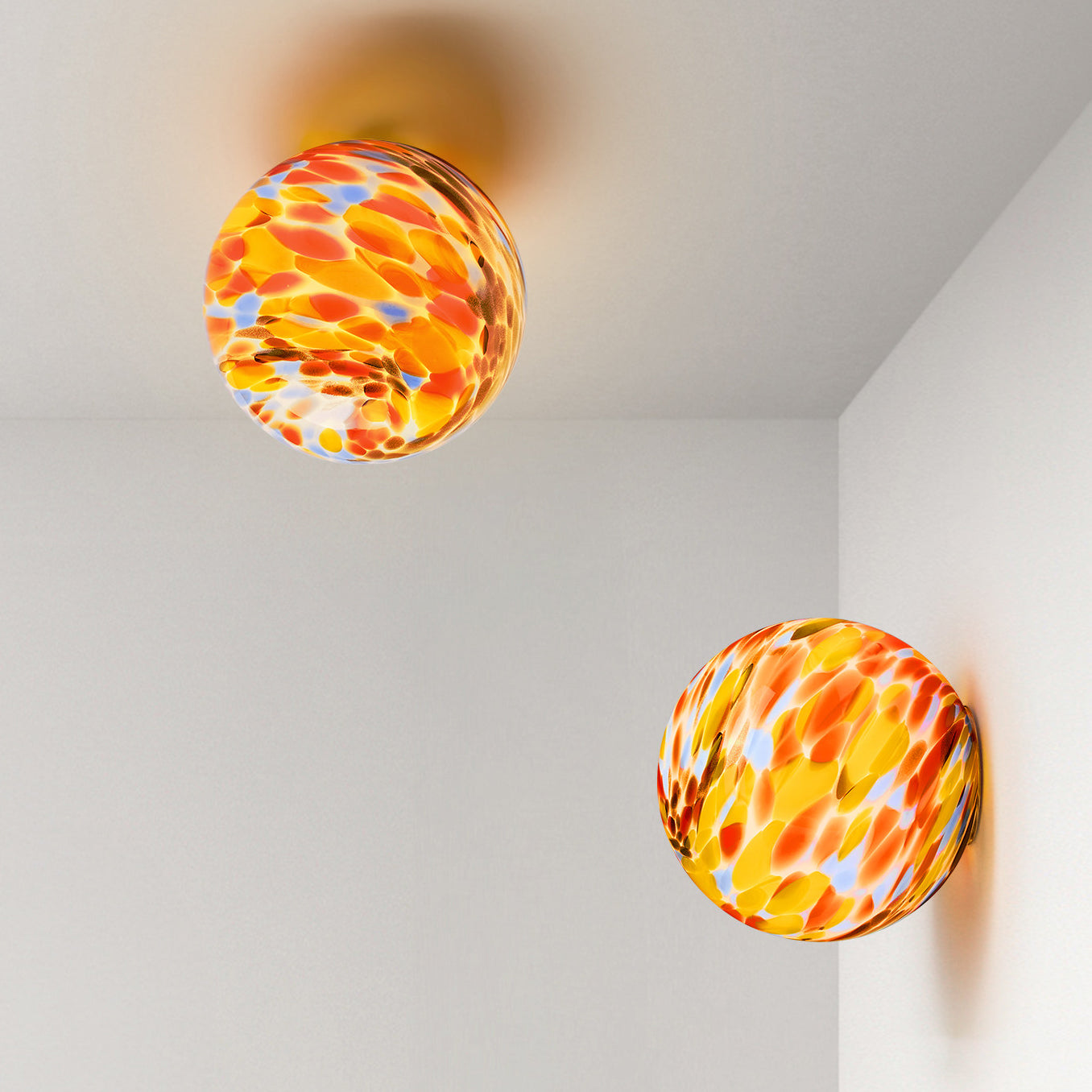 Milo Pastel Glass Orb Wall Sconce