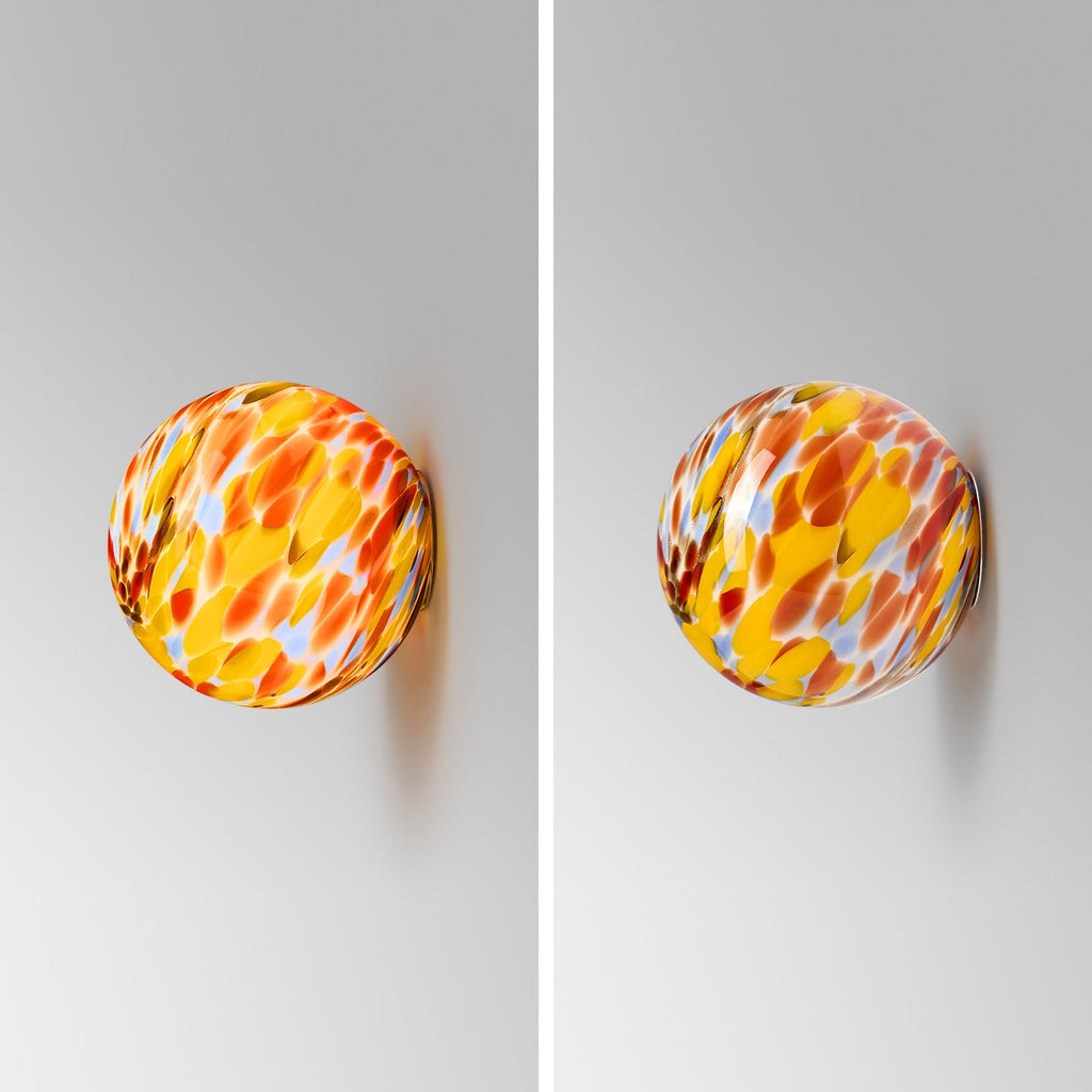 Milo Pastel Glass Orb Wall Sconce