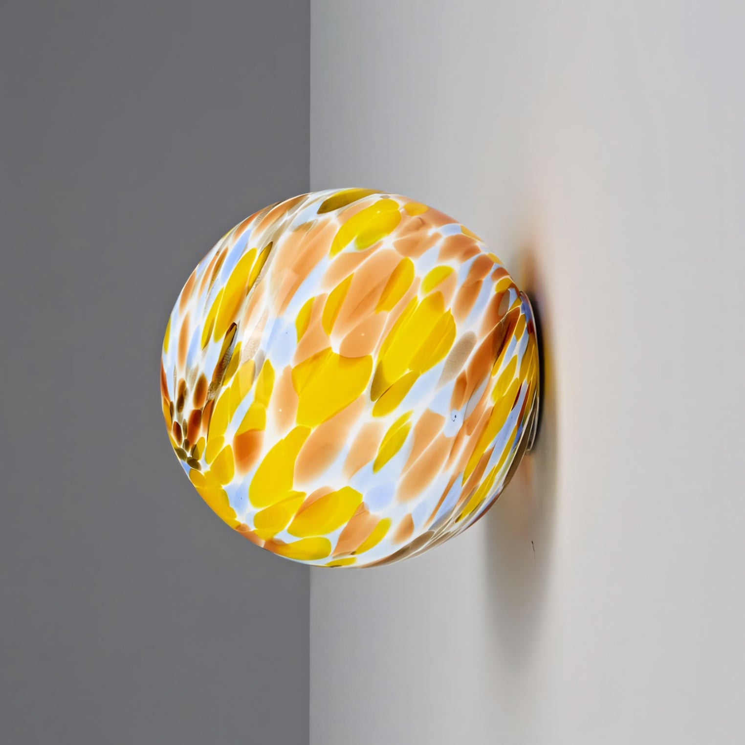 Milo Pastel Glass Orb Wall Sconce