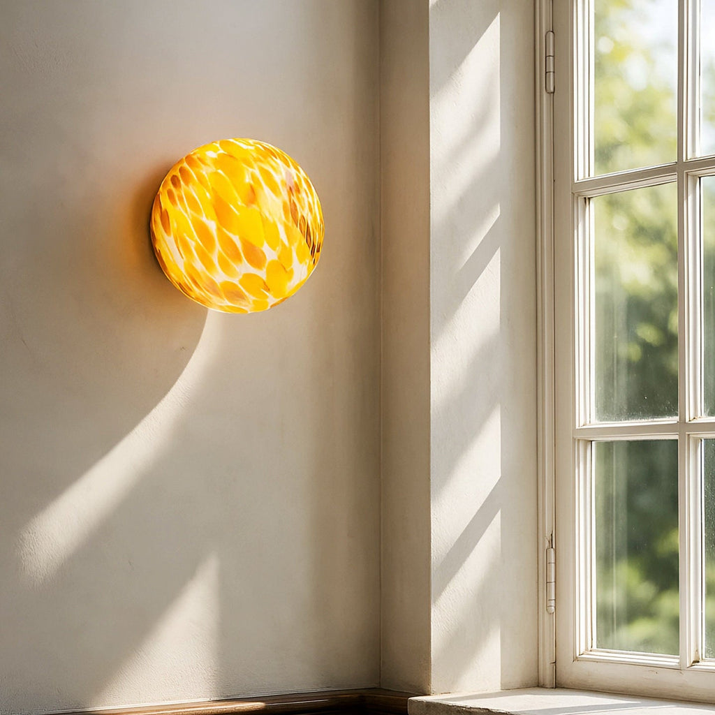 Milo Pastel Glass Orb Wall Sconce