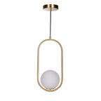 Milora: Pendant Light Made of Glass & Metal with Slim Silhouette – for Modern Interiors