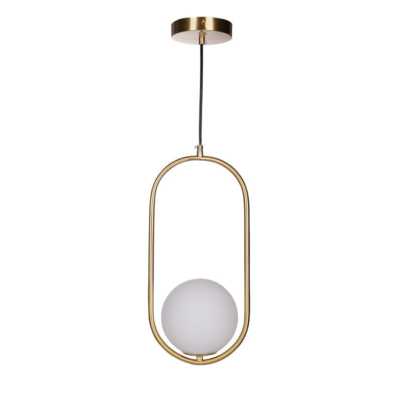 Milora: Pendant Light Made of Glass & Metal with Slim Silhouette – for Modern Interiors