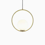 Milora: Pendant Light Made of Glass & Metal with Slim Silhouette – for Modern Interiors