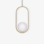 Milora: Pendant Light Made of Glass & Metal with Slim Silhouette – for Modern Interiors