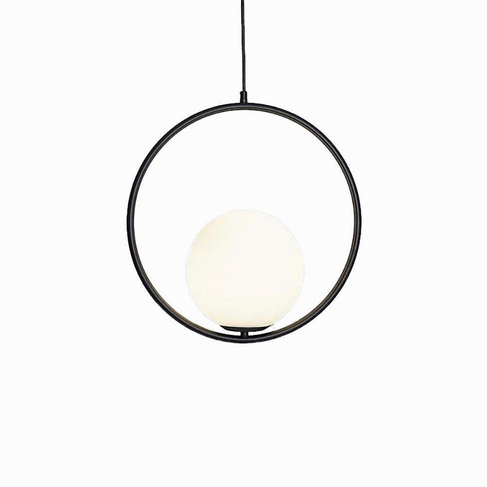 Milora: Pendant Light Made of Glass & Metal with Slim Silhouette – for Modern Interiors