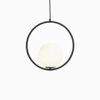 Milora: Pendant Light Made of Glass & Metal with Slim Silhouette – for Modern Interiors