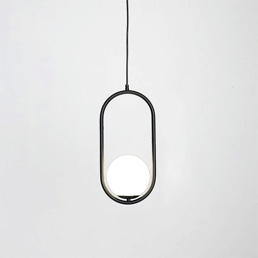 Milora: Pendant Light Made of Glass & Metal with Slim Silhouette – for Modern Interiors