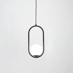 Milora: Pendant Light Made of Glass & Metal with Slim Silhouette – for Modern Interiors