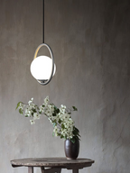 Milora: Pendant Light Made of Glass & Metal with Slim Silhouette – for Modern Interiors