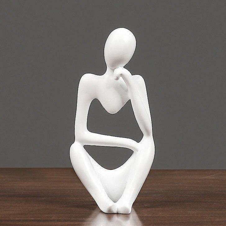 Mente Sculptuur | Abstracte Denker, Duurzaam Hars