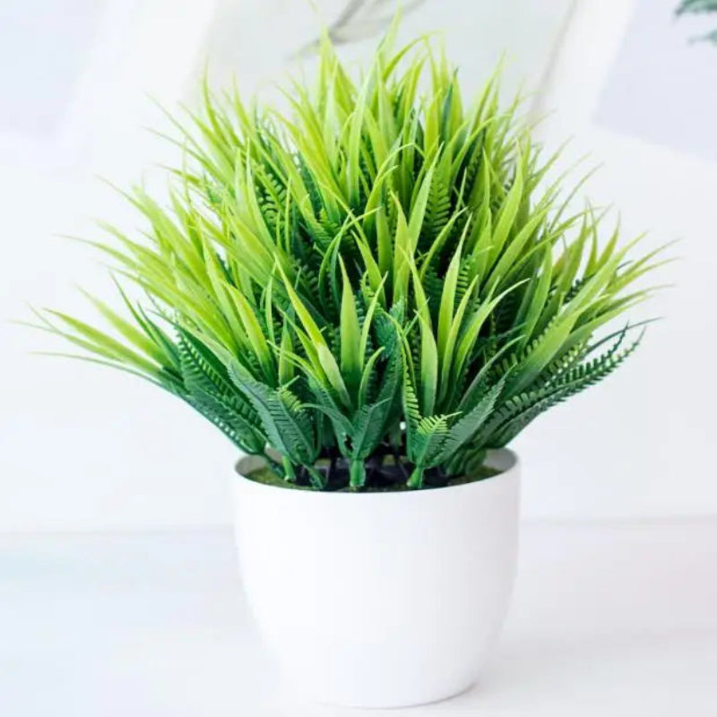 Mini Artificial Bonsai Tree Pot Realistic Plastic Desk Decor