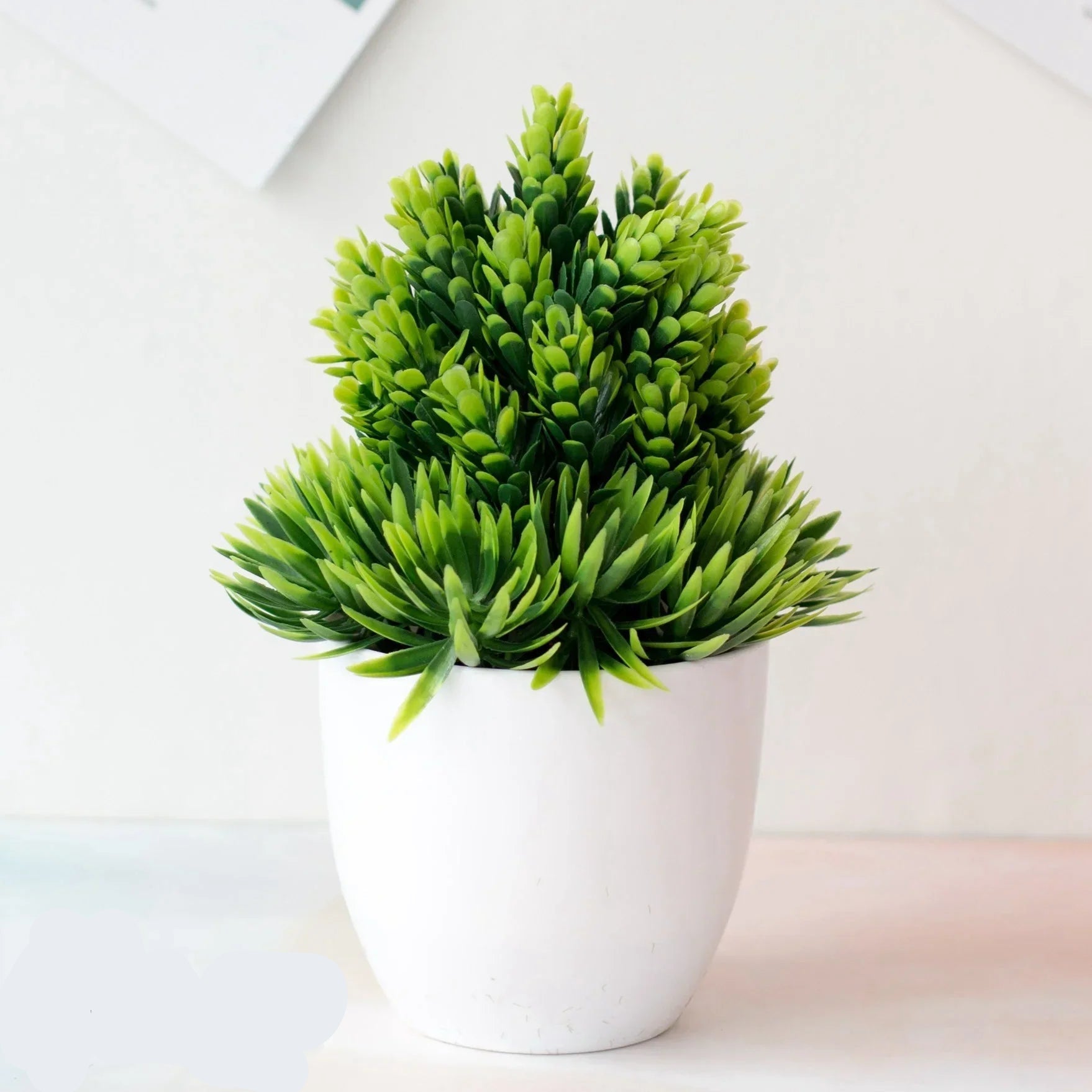 Mini Artificial Bonsai Tree Pot Realistic Plastic Desk Decor