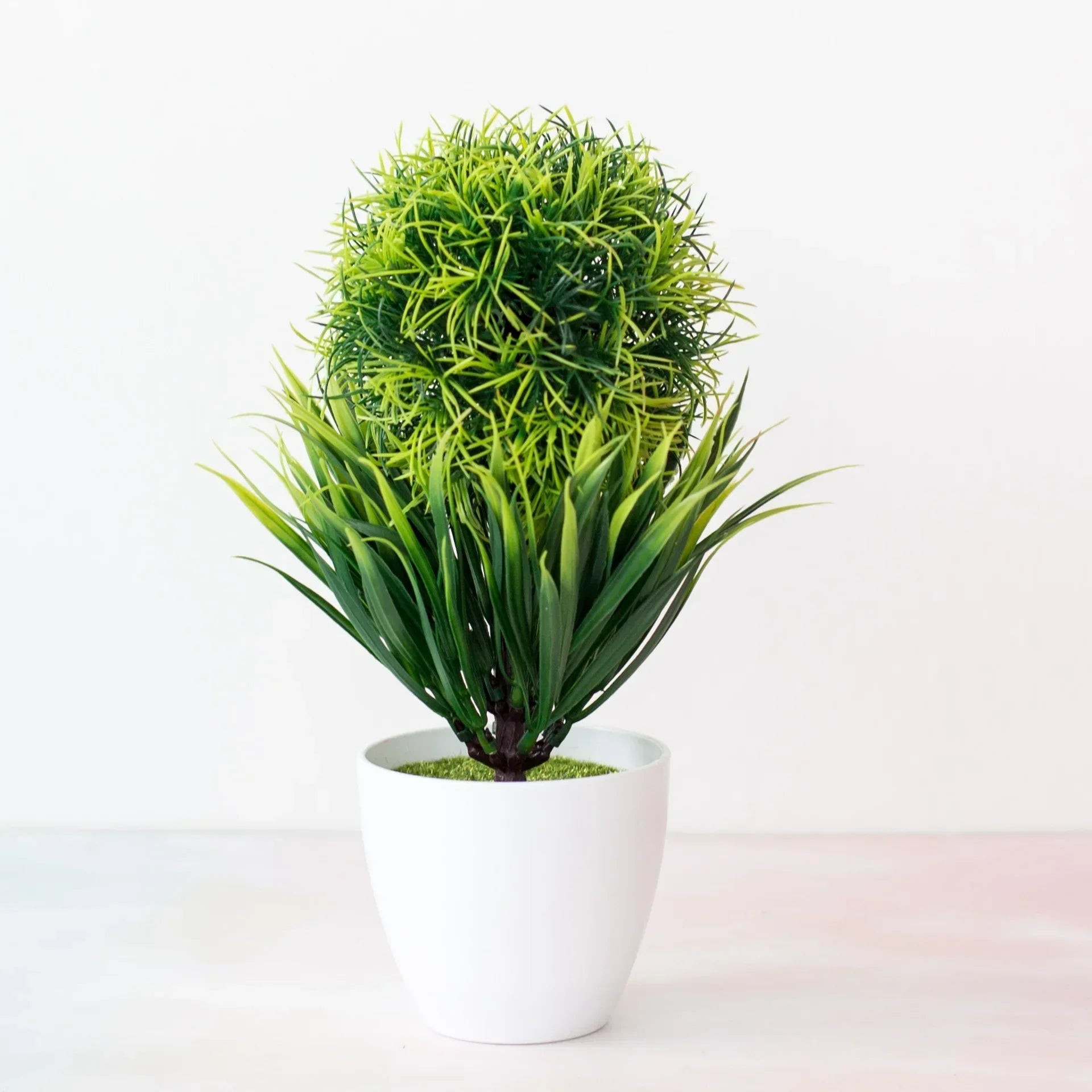 Mini Artificial Bonsai Tree Pot Realistic Plastic Desk Decor
