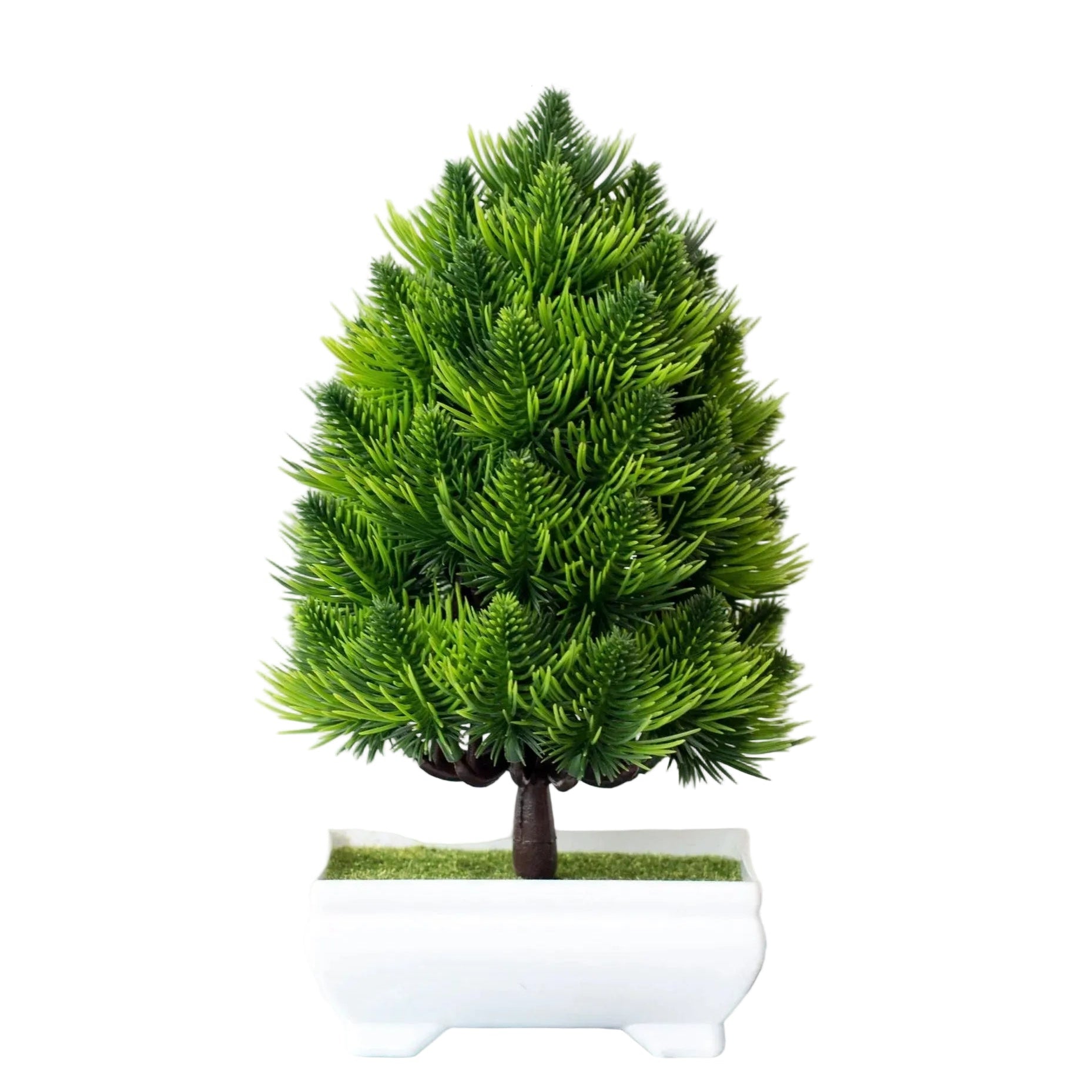 Mini Artificial Bonsai Tree Pot Realistic Plastic Desk Decor