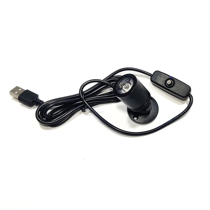 Mini LED Spotlight with USB Connection – Adjustable Accent Light in Warm & Cool White, 30° Beam Angle, Aluminum Finish