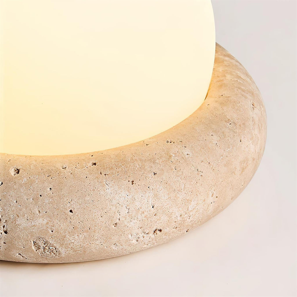 Fika - Travertine Table Lamp