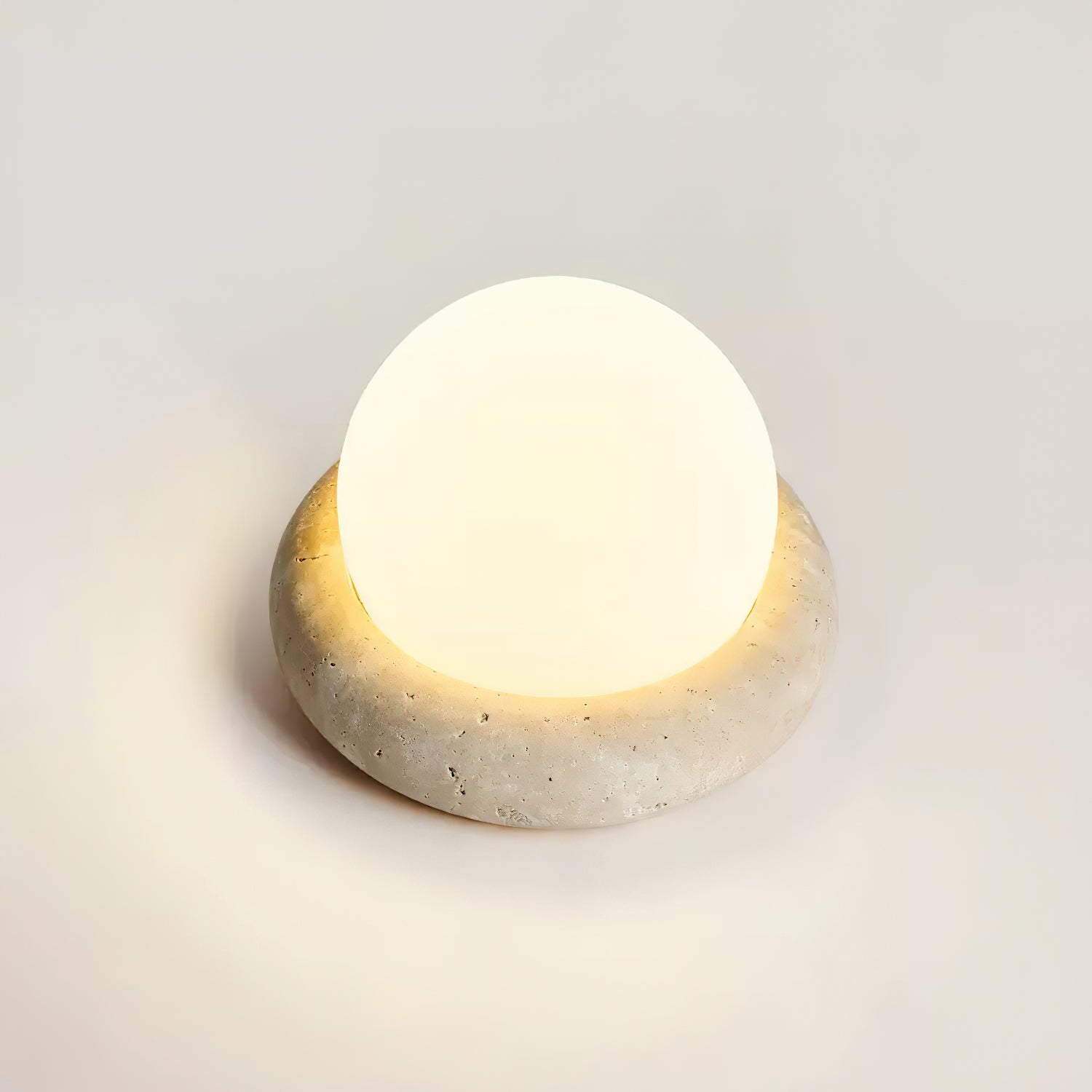 Fika - Travertine Table Lamp