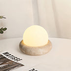 Fika - Travertine Table Lamp