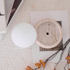 Fika - Travertine Table Lamp