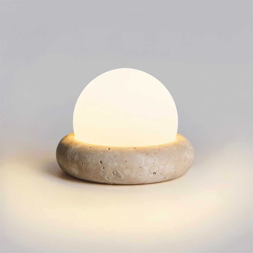 Fika - Travertine Table Lamp