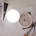 Fika - Travertine Table Lamp