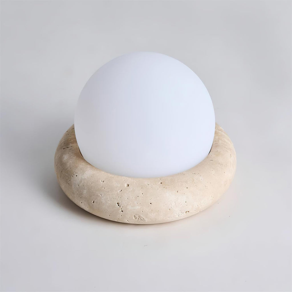 Fika - Travertine Table Lamp