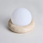Fika - Travertine Table Lamp
