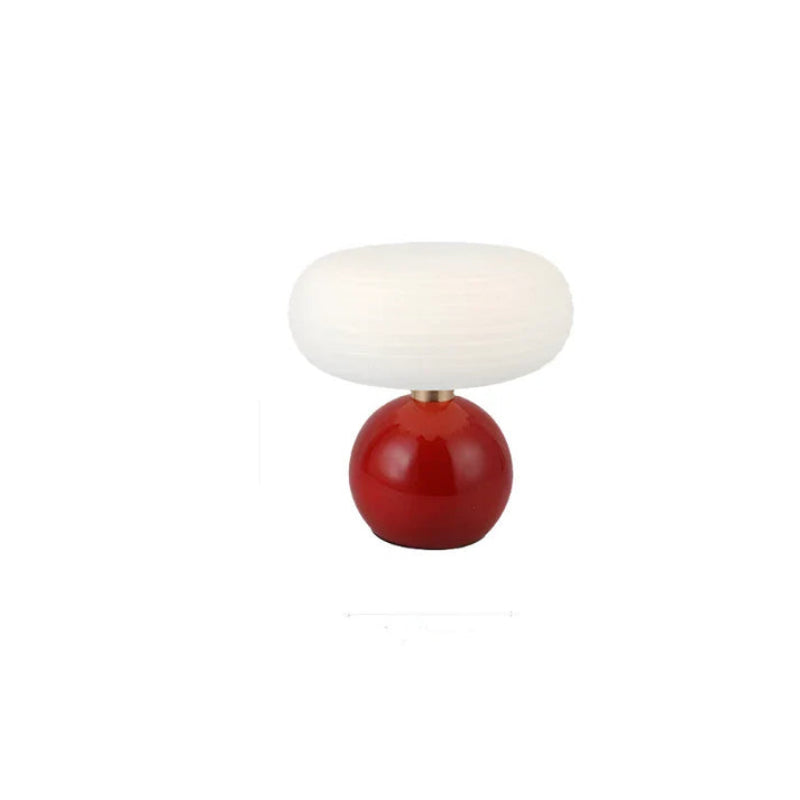 Table Lamp USB Powered Warm White Plastic Mushroom Design