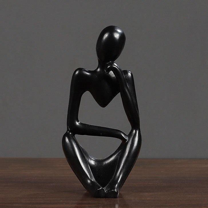 Mente Sculptuur | Abstracte Denker, Duurzaam Hars