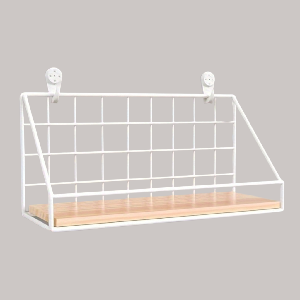 MinimalStahl: Modern Wall Shelf – Robust, Easy to Care for & Floating Without Drilling for Bedroom & Kitchen