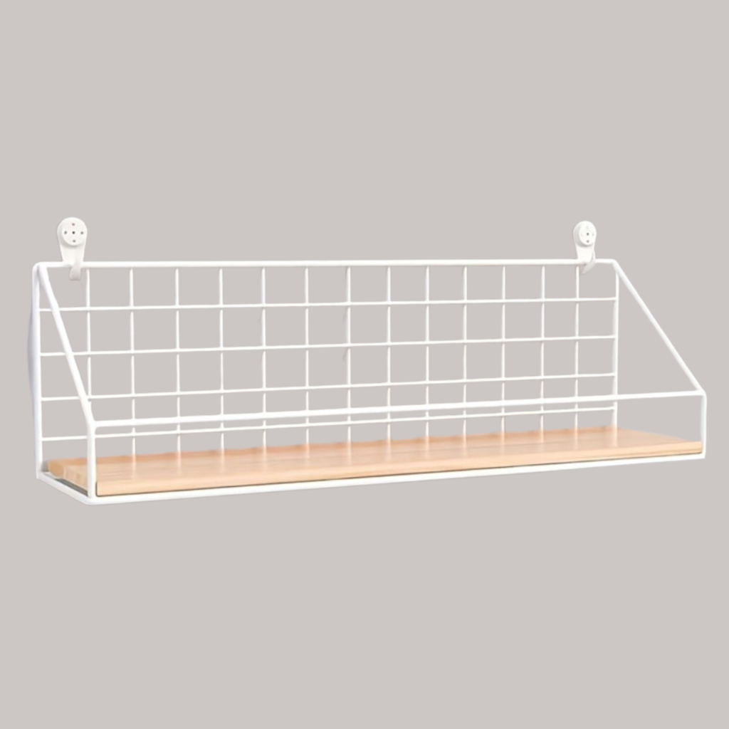 MinimalStahl: Modern Wall Shelf – Robust, Easy to Care for & Floating Without Drilling for Bedroom & Kitchen