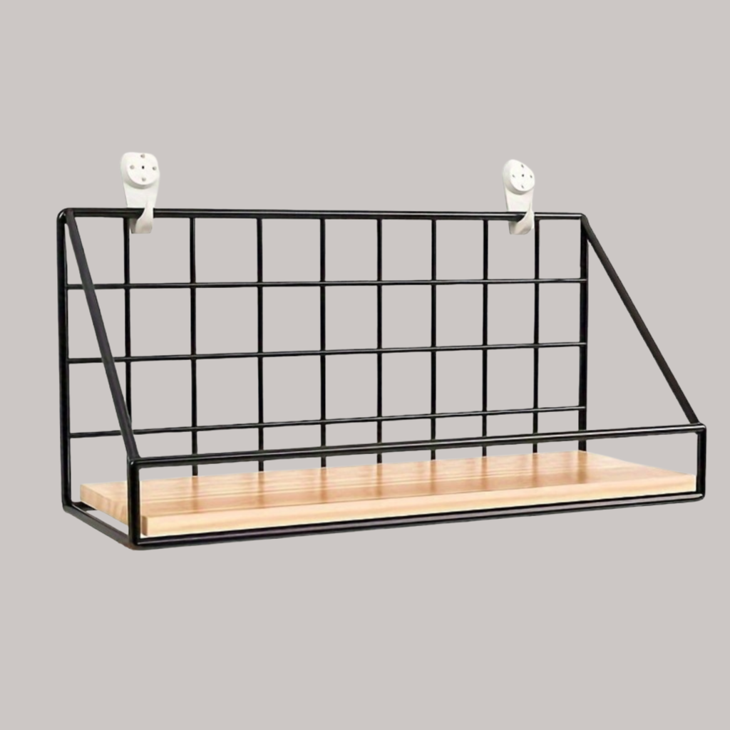 MinimalStahl: Modern Wall Shelf – Robust, Easy to Care for & Floating Without Drilling for Bedroom & Kitchen