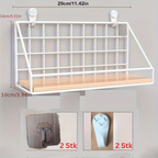MinimalStahl: Modern Wall Shelf – Robust, Easy to Care for & Floating Without Drilling for Bedroom & Kitchen