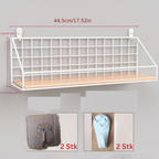 MinimalStahl: Modern Wall Shelf – Robust, Easy to Care for & Floating Without Drilling for Bedroom & Kitchen