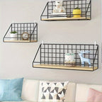 MinimalStahl: Modern Wall Shelf – Robust, Easy to Care for & Floating Without Drilling for Bedroom & Kitchen