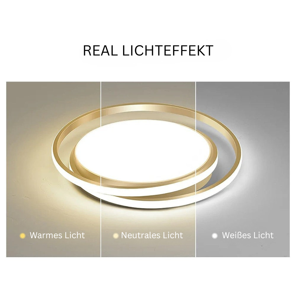 MinimalerGlanz: Round LED Ceiling Light Minimalist – Elegant & Decorative for Living & Dining Rooms