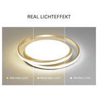 MinimalerGlanz: Round LED Ceiling Light Minimalist – Elegant & Decorative for Living & Dining Rooms