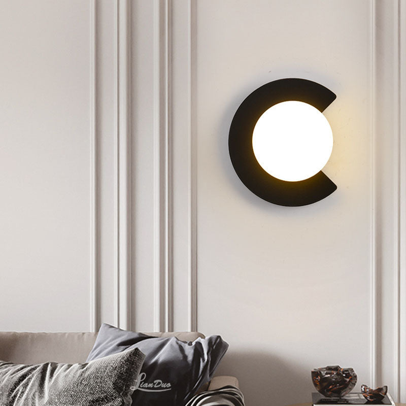 Wall Light Glass Metal G9 Hardwired Minimalist Design
