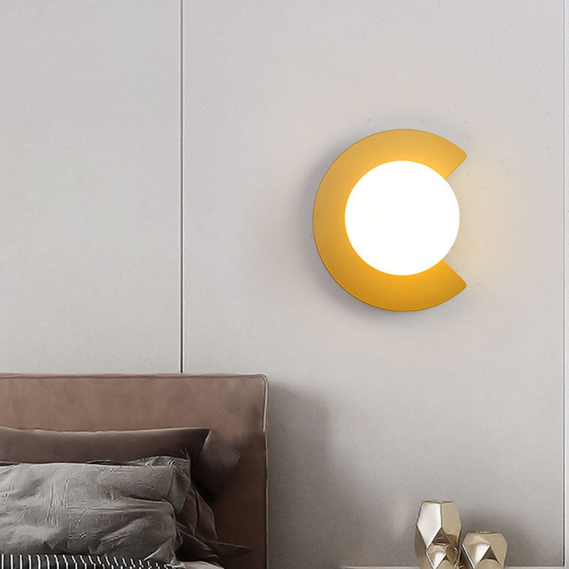Wall Light Glass Metal G9 Hardwired Minimalist Design
