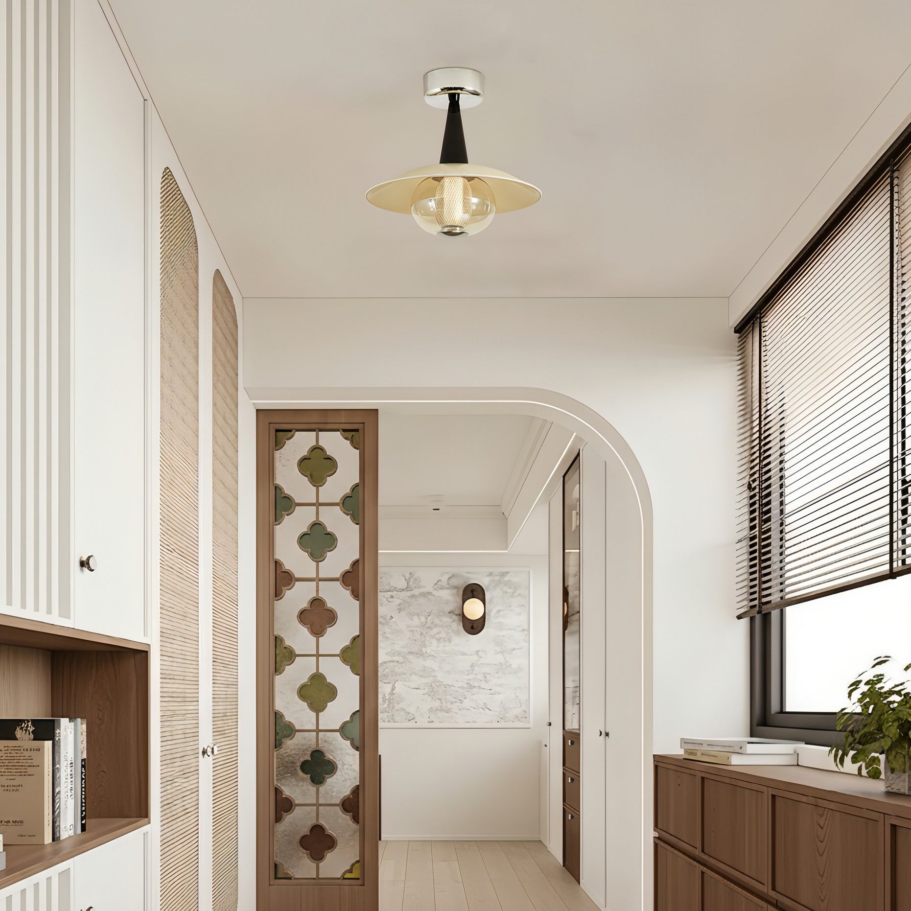 Miou Vintage Glass Ceiling Light