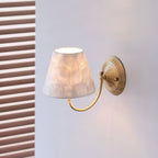 Mira Natural Shell & Brass Wall Sconce