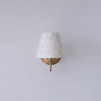 Mira Natural Shell & Brass Wall Sconce