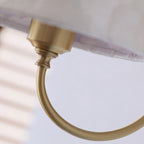 Mira Natural Shell & Brass Wall Sconce