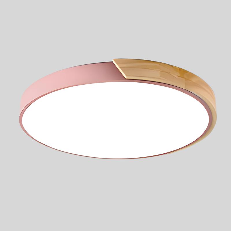 Noro LED Plafondlamp | Modern Scandinavisch Design, Houten Accent