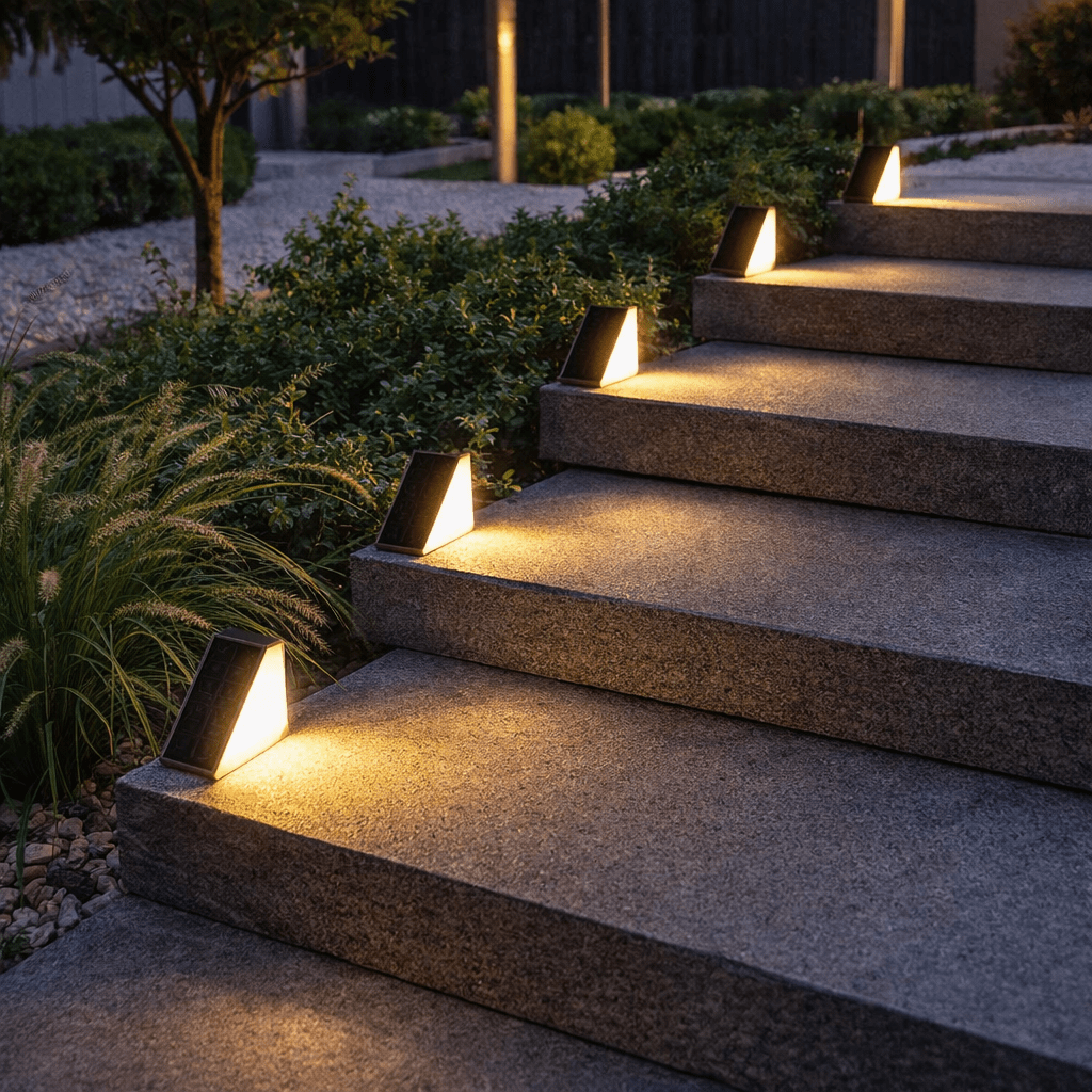 Zerion - Modern Slanted Solar LED Stair Light