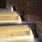 Modern Angled Solar LED Step Light 1-Light