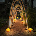 Modern Art Deco Solar Mushroom LED Garden Light 1-Light